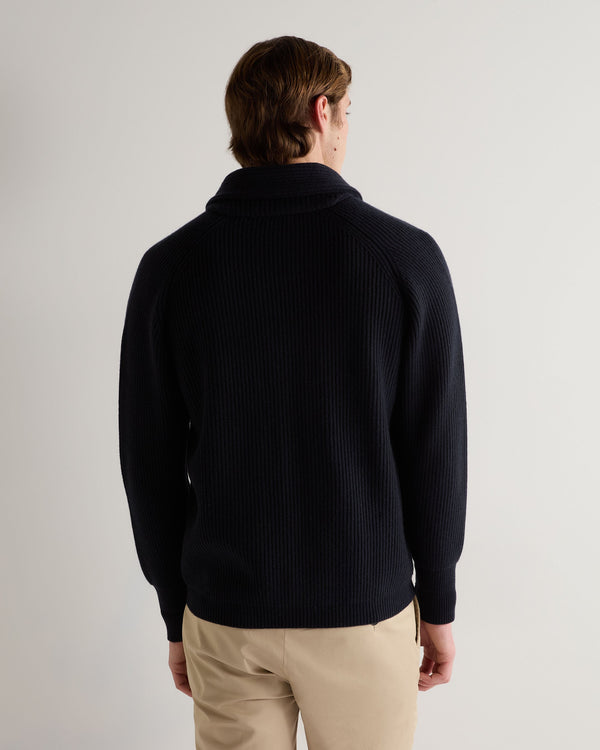 N.peal Men's Kensington Cashmere Cardigan In Navy Blue