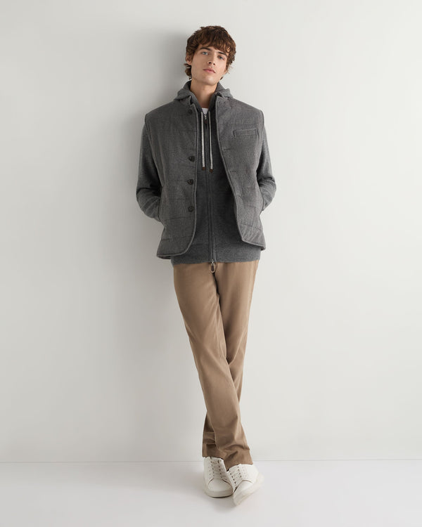 N.peal Men's Ladbroke Cashmere Hoodie In Elephant Grey