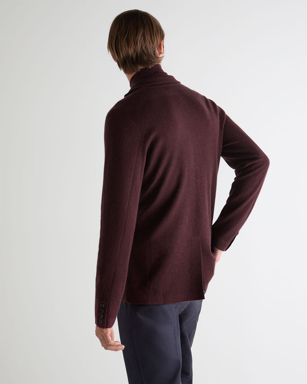 N.peal Men's Marlborough Fine Gauge Cashmere Jacket In Claret Red