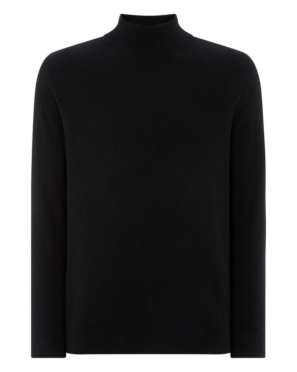 N.peal Men's Mayfair Turtle Neck Cashmere Sweater In Black
