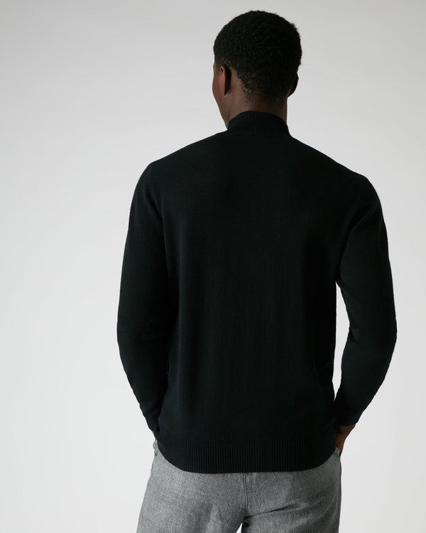 N.peal Men's Mayfair Turtle Neck Cashmere Sweater In Black