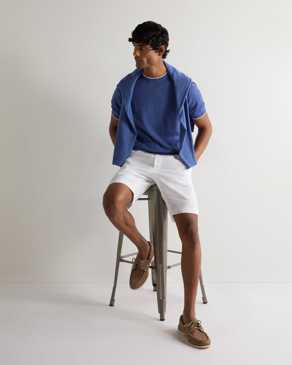 N.peal Men's Newquay Cotton Cashmere T-Shirt In Denim Blue