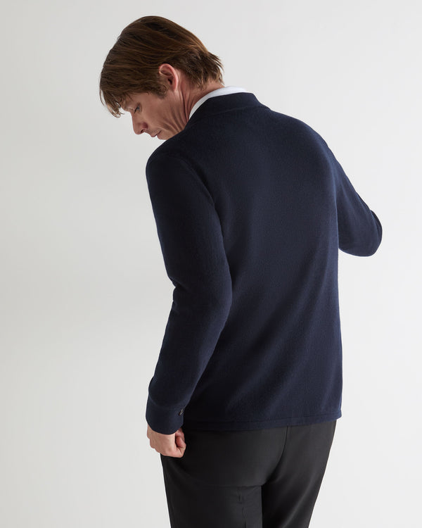 N.peal Men's Putney Cashmere Polo Shirt In Navy Blue
