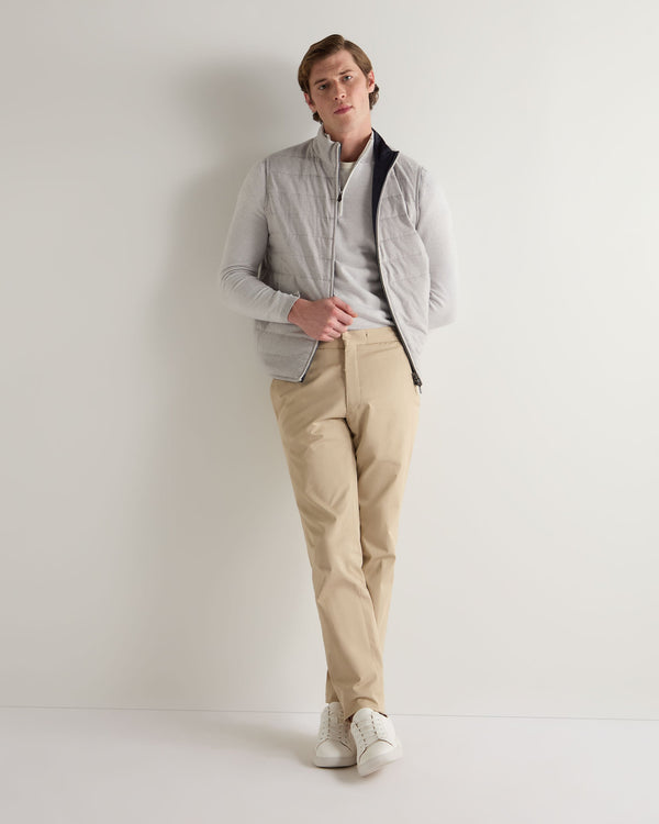 N.peal Men's Salcombe Jacquard Half Zip Cotton Cashmere Sweater In Fumo Grey