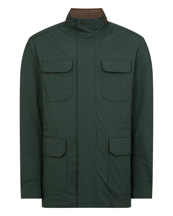 N.peal Men's Vale Weatherproof Jacket In Khaki Green