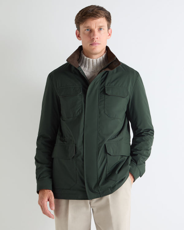 n.peal Men's Vale Weatherproof Jacket In Khaki Green
