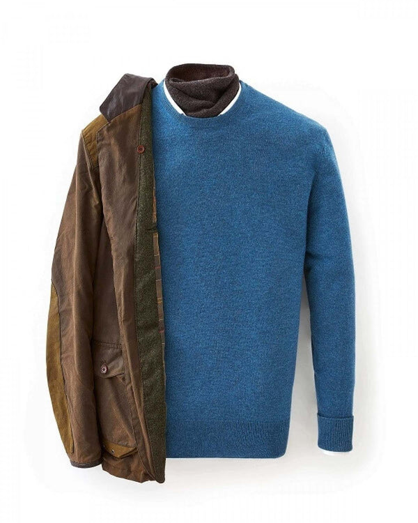 N.peal 007 Herringbone Cashmere Scarf In Brown