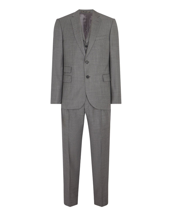N.peal 007 Woven 3 Piece Suit In Grey