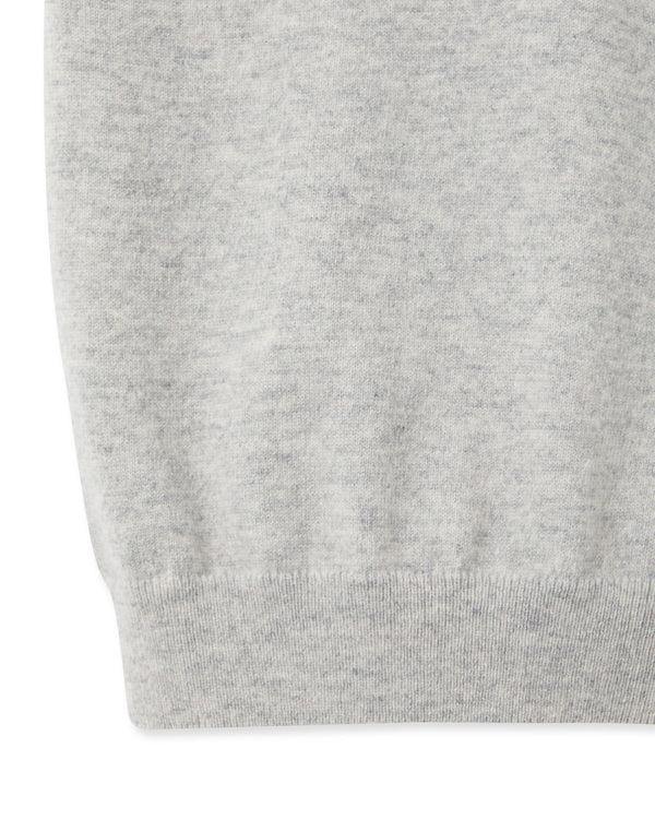 N.peal Boys Cashmere Slipover In Fumo Grey
