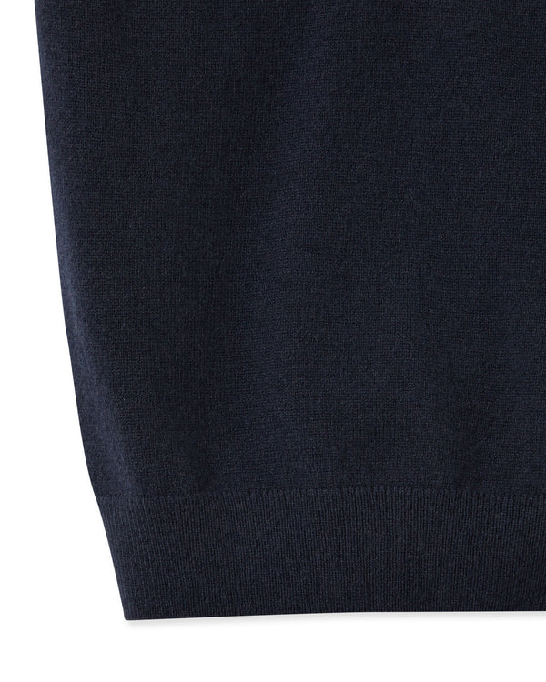 N.peal Boys Cashmere Slipover In Navy Blue