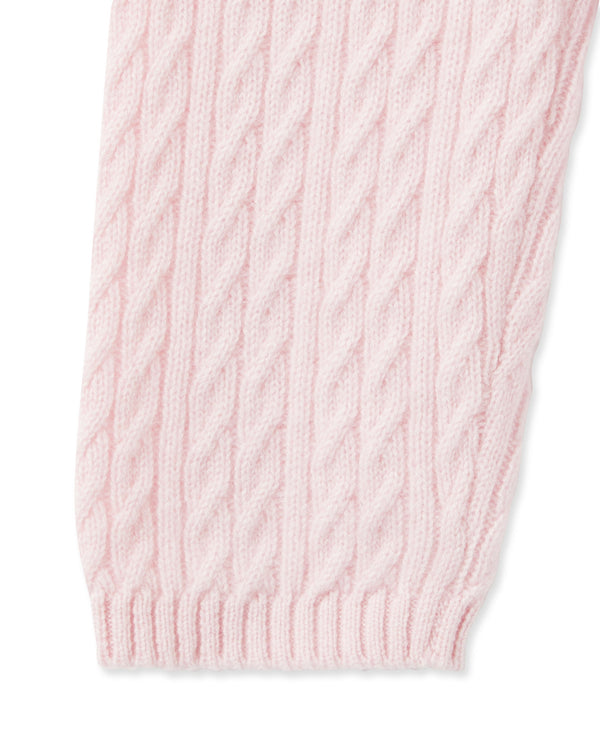 N.peal Cable Cashmere Leggings In Pale Pink