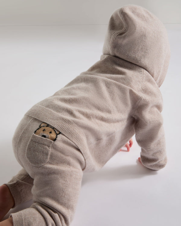 N.peal Cashmere Hoodie In Oatmeal Brown