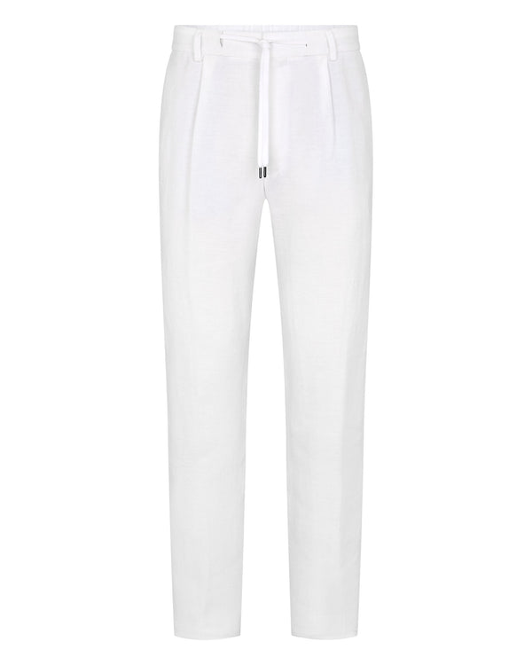 N.peal Men's Atrani Linen Pant In White