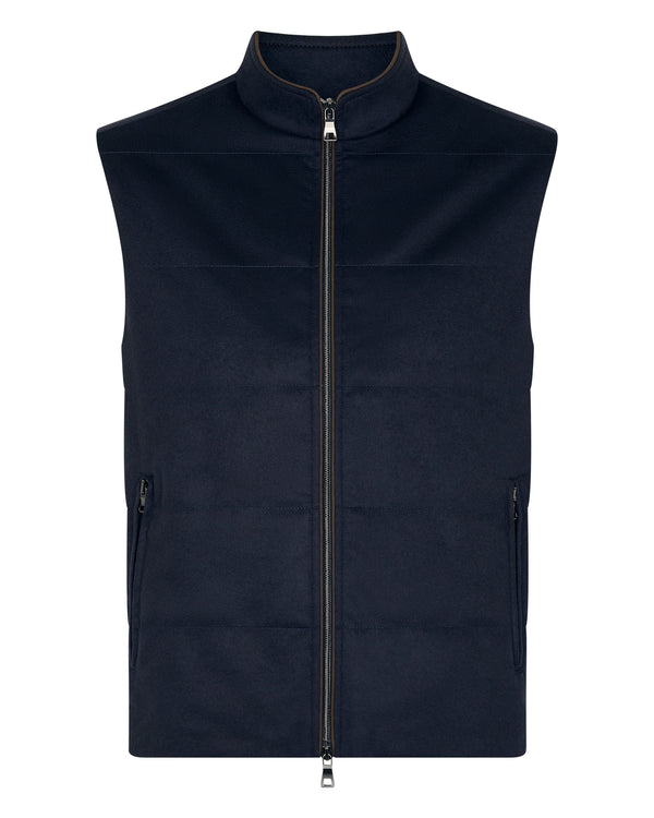 N.peal Men's Belgravia Cashmere Gilet In Navy Blue