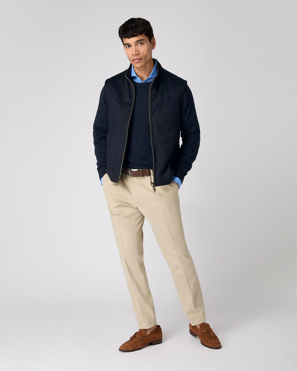 N.peal Men's Cannes Linen Shirt In Blue