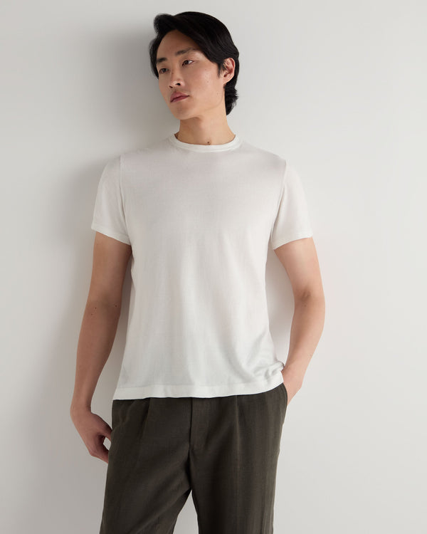 n.peal Men's Cotton T-Shirt In White