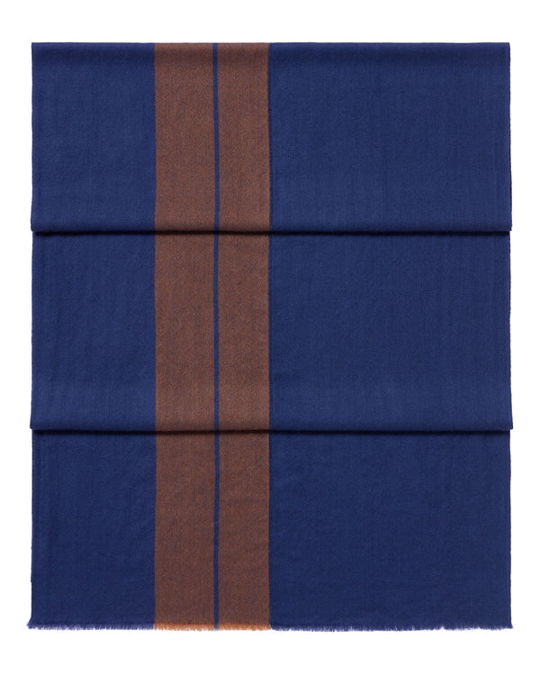 n.peal Men's Geo Cashmere Pashmina In Brown