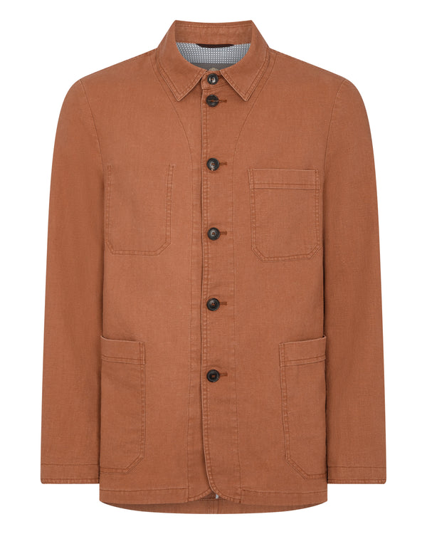 N.peal Men's Minori Overshirt In Orange