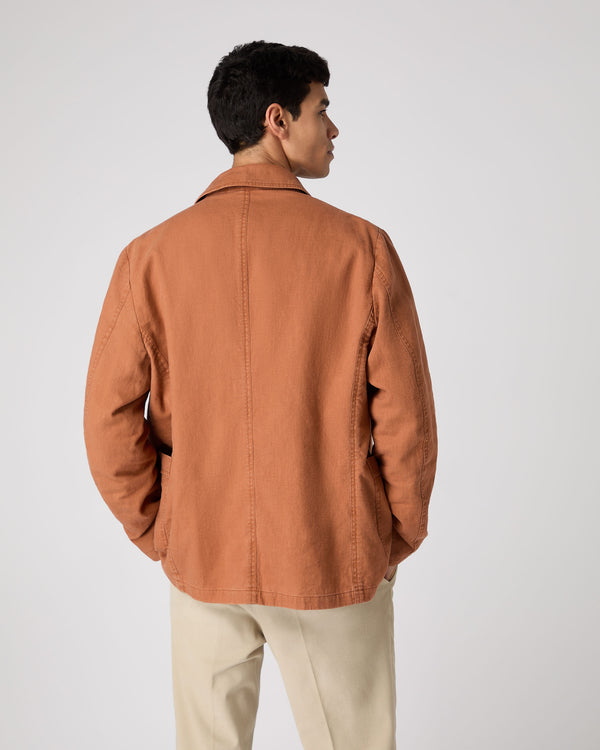 N.peal Men's Minori Overshirt In Orange
