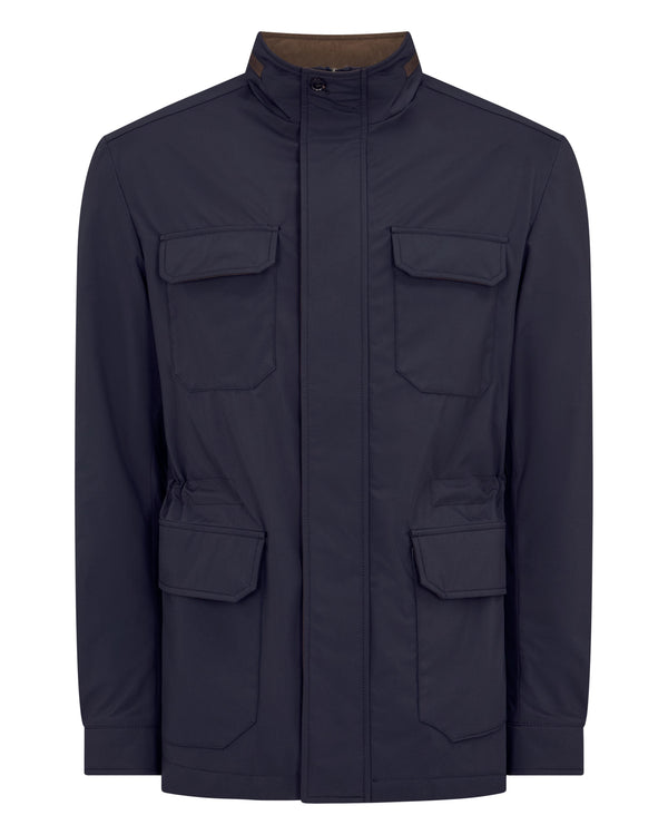 N.peal Men's Vale Weatherproof Jacket In Navy Blue