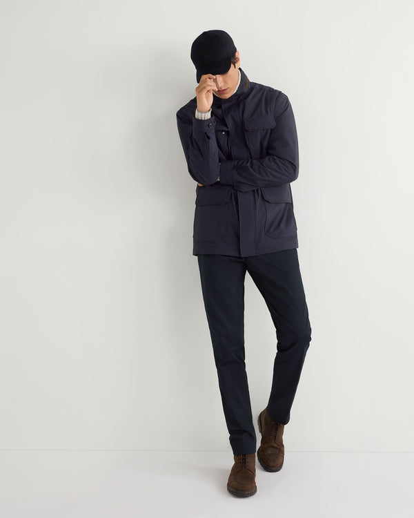 N.peal Men's Vale Weatherproof Jacket In Navy Blue