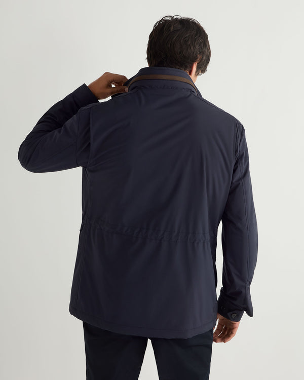 N.peal Men's Vale Weatherproof Jacket In Navy Blue