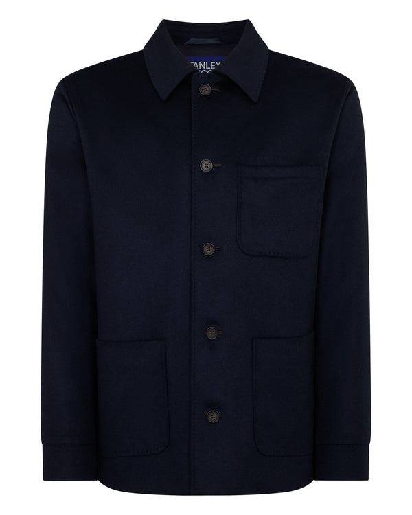 N.peal TUCCI CASHMERE UTILITY JACKET In Dark Navy
