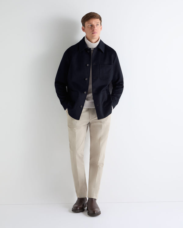 N.peal TUCCI CASHMERE UTILITY JACKET In Dark Navy