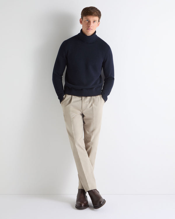 N.peal TUCCI CHUNKY TURTLE NECK In Navy Blue