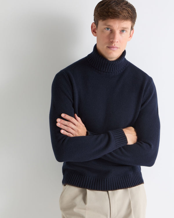 n.peal TUCCI CHUNKY TURTLE NECK In Navy Blue