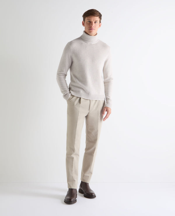 N.peal TUCCI CHUNKY TURTLE NECK In Pebble Grey
