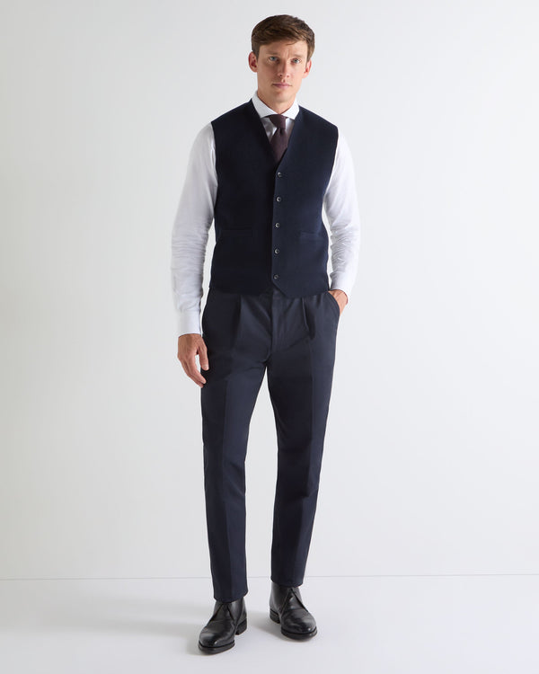 N.peal TUCCI KNITTED TIE In Navy Blue + Brown