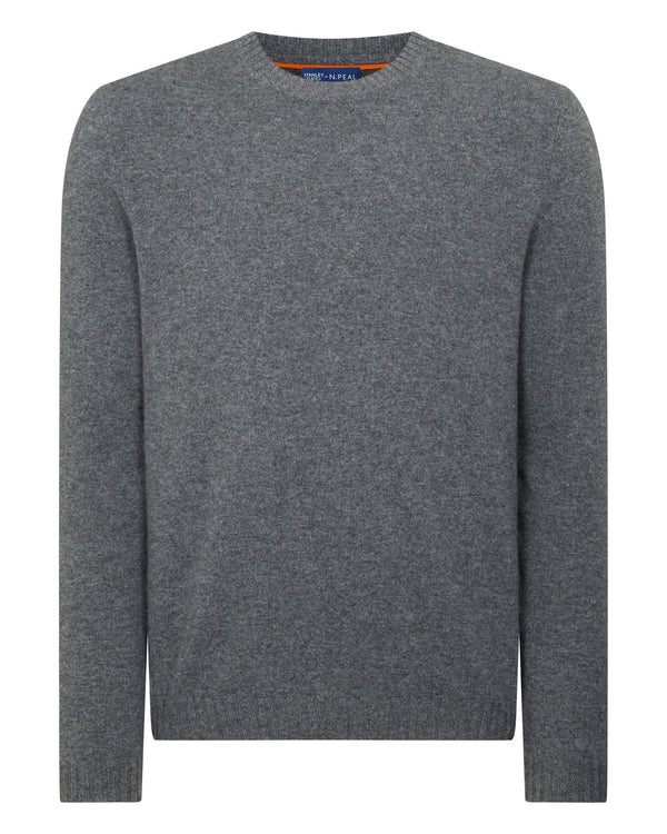 N.peal TUCCI ROUND NECK SWEATER In Elephant Grey