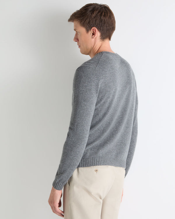 N.peal TUCCI ROUND NECK SWEATER In Elephant Grey