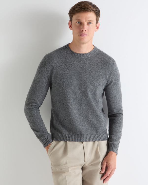 n.peal TUCCI ROUND NECK SWEATER In Elephant Grey