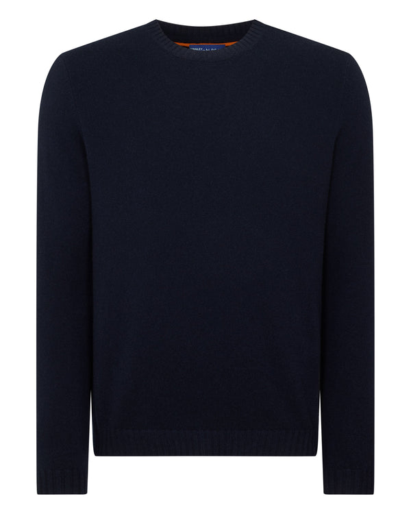 N.peal TUCCI ROUND NECK SWEATER In Navy Blue