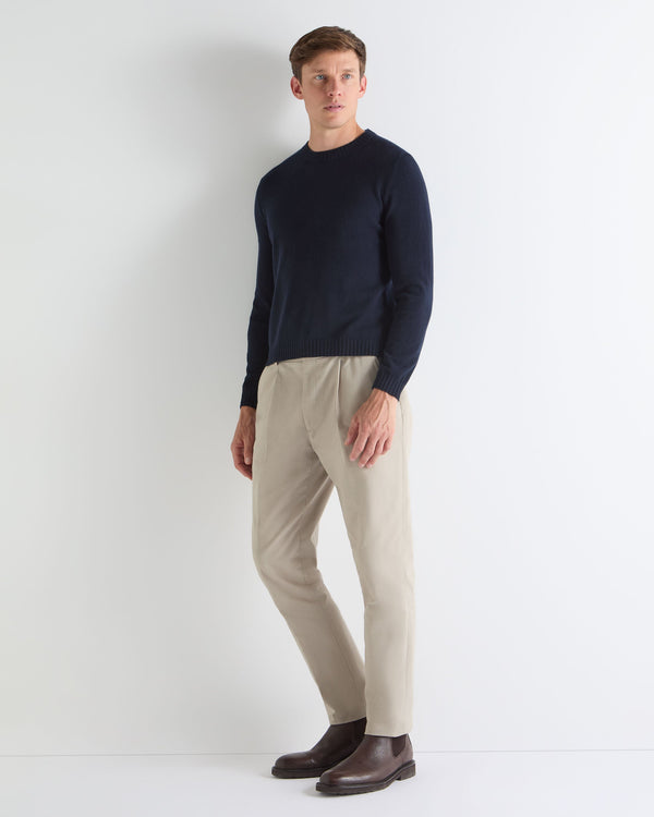 N.peal TUCCI ROUND NECK SWEATER In Navy Blue