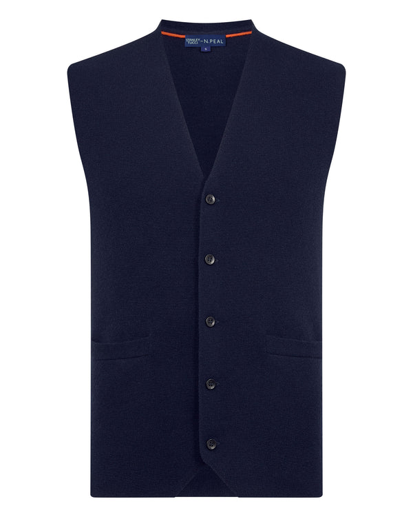 N.peal TUCCI WAISTCOAT In Navy Blue