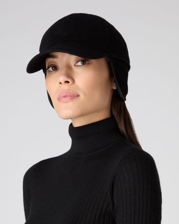N.peal Unisex Cashmere Cap In Black