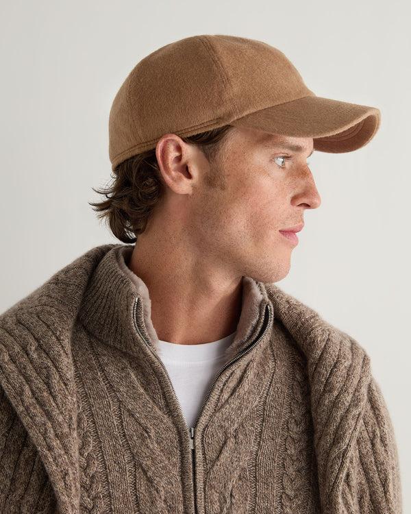 N.peal Unisex Cashmere Cap In Camel Brown