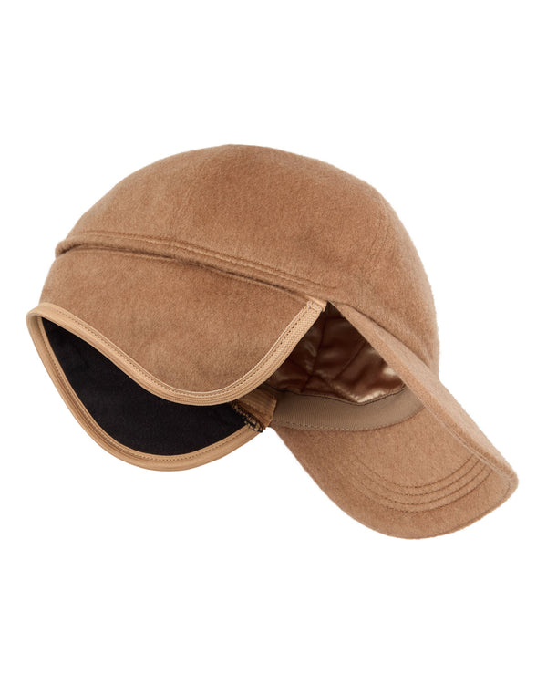 N.peal Unisex Cashmere Cap In Camel Brown