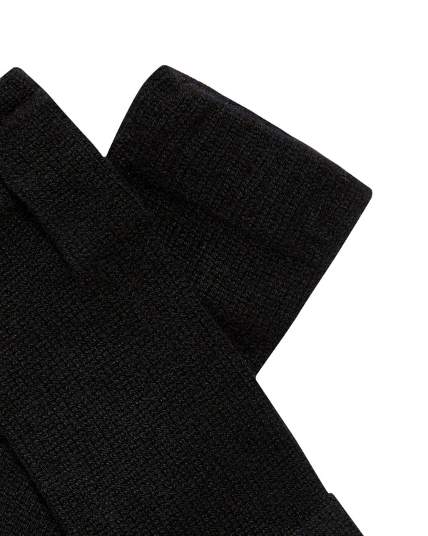 N.peal Unisex Fingerless Cashmere Gloves In Black