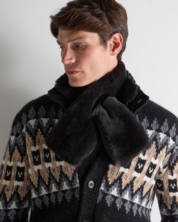 N.peal Unisex Fur Neckwarmer In Chocolate Brown