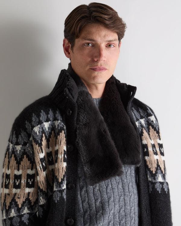 N.peal Unisex Fur Neckwarmer In Chocolate Brown