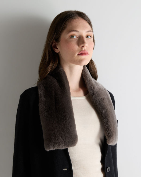 N.peal Unisex Fur Neckwarmer In Otter Brown