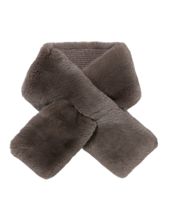 n.peal Unisex Fur Neckwarmer In Otter Brown