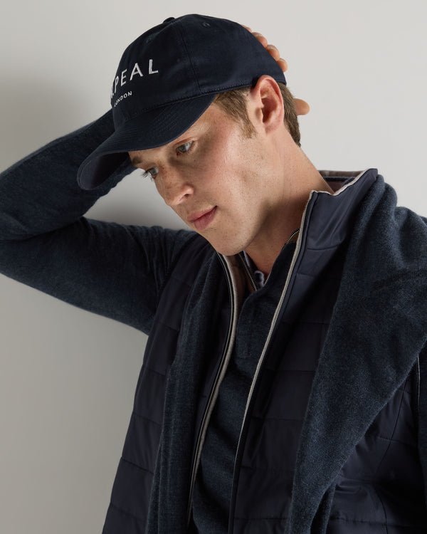 N.peal Unisex N.Peal Cotton Cap In Navy Blue