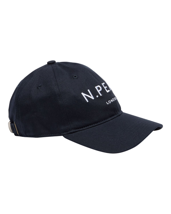 n.peal Unisex N.Peal Cotton Cap In Navy Blue