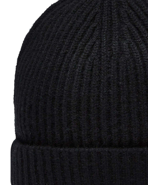 N.peal Unisex Ribbed Cashmere Hat In Black