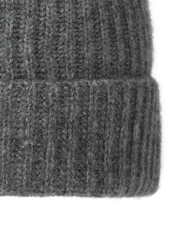 N.peal Unisex Ribbed Cashmere Hat In Elephant Grey